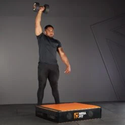 Mirafit Large Square Drop Pad -Fitness Promotion Store Overhead Dumbbell Press Mirafit Large Orange Drop Pad 1