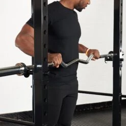 Mirafit Rackable Olympic EZ Curl Bar -Fitness Promotion Store Racking Mirafit Rackable Olympic EZ Curl Bar