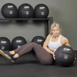 Mirafit Large 14" Slam Ball -Fitness Promotion Store Russian Twist with a Mirafit Oversized Slam Ball