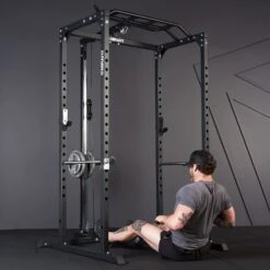 Mirafit M100 Power Rack Cable Pulley System -Fitness Promotion Store Seated Row Black Mirafit M100 Power Rack and Cable System 2