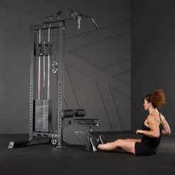 Mirafit M4 Lat Pulldown & Seated Row Machine With Weight Stack -Fitness Promotion Store Seated Row with Mirafit M4 135kg weight stack Machine