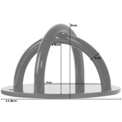 Mirafit Circular Battle Rope & Strap Anchor -Fitness Promotion Store Side View Mirafit Circular Battle Rope and Strap Anchor with Measurements
