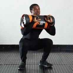Mirafit Sand Filled Power Bag - Choice Of Size -Fitness Promotion Store Squat with a Mirafit Sand Filled Power Bag 1