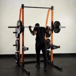 Mirafit M2 Black 60mm Safety Spotters 6 Mirafit M2 Black 60mm Safety Spotters -Fitness Promotion Store Squats with Mirafit M2 Half Cage