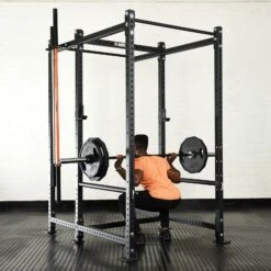 Mirafit M3 Rack 3 Barbell Holder -Fitness Promotion Store Squatting in M3 Power Rack