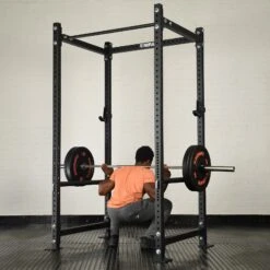 Mirafit M3 20kg Stainless Steel Barbell -Fitness Promotion Store Squatting with Mirafit M3 7ft 20kg Stainless Steel Olympic Barbell