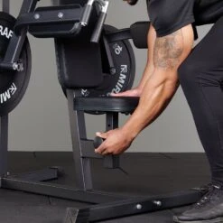 Mirafit Lateral Raise And Shoulder Press Machine -Fitness Promotion Store adjusting seat on Mirafit Deltoid and Shoulder Press Machine