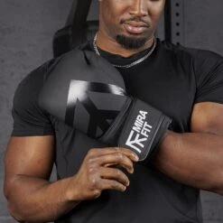 Mirafit Leather Boxing Gloves -Fitness Promotion Store attaching Mirafit Leather Boxing Gloves