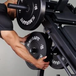 Mirafit Leg Press And Hack Squat Machine -Fitness Promotion Store attaching plates Mirafit Leg Press and Hack Squat Machine