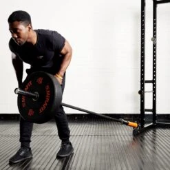 Mirafit Landmine Attachment For 50mm Power Rack -Fitness Promotion Store bent over row with mirafit orange landmine attachment for 50mm power rack 1