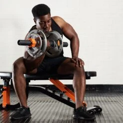 Mirafit Axle Style Thick Grip Olympic Dumbbell Bars - Black 19 Mirafit Axle Style Thick Grip Olympic Dumbbell Bars - Black -Fitness Promotion Store bicep curls using mirafit thick grip dumbbell bar