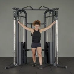 Mirafit Functional Trainer With Weight Stacks -Fitness Promotion Store cable fly with Mirafit Functional Trainer with 2 100kg Weight Stacks