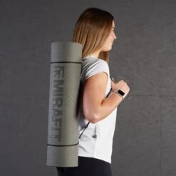 Mirafit 2 Tone TPE Non Slip Exercise Mat - 183cm -Fitness Promotion Store carrying Mirafit 8mm TPE Exercise Mat in Grey 2