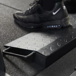Mirafit Squat Ramp Platform -Fitness Promotion Store close up of foot on a mirafit squat ramp