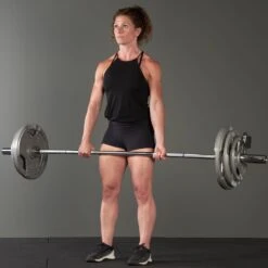 Mirafit Olympic Bar & Cast Iron Weight Plates Set -Fitness Promotion Store deadlift with Mirafit 6ft International Bar Tri Plates