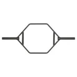 Mirafit Black 2" Olympic Trap Bar -Fitness Promotion Store flat view mirafit black 2 inch olympic trap bar