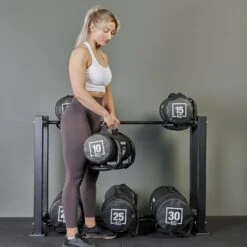 Mirafit Training Sandbag -Fitness Promotion Store holding Mirafit Training Sandbag