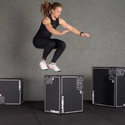 Mirafit Hybrid Plyo Jump Boxes -Fitness Promotion Store jumping Mirafit 3in1 Covered Wooden Plyo Boxes medium 2