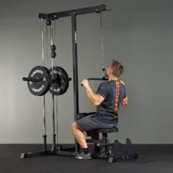 Mirafit Lat Pulldown & Seated Row Machine -Fitness Promotion Store lat pulldown Mirafit Plate Loaded Lat Pulldown Machine 1