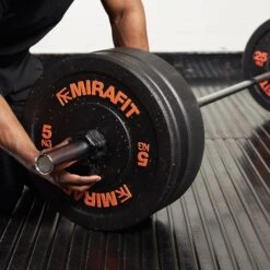 Mirafit 2" Olympic Weight Bar Collars -Fitness Promotion Store mirafit 2 inch olympic weight bar qr collars black on barabell 1