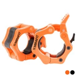 Mirafit 2" Olympic Weight Bar Collars -Fitness Promotion Store mirafit 2 inch olympic weight bar qr collars in orange 1
