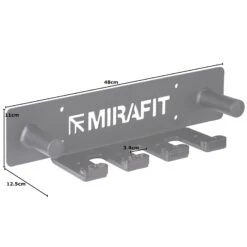 Mirafit 3 Bar Vertical Wall Rack With Collar Storage -Fitness Promotion Store mirafit 3 bar vertical wall rack with collar storage measurements