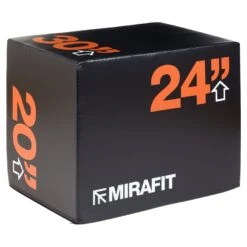 Mirafit 3 In 1 Soft Plyo Jump Box - 30" X 24" X 20"