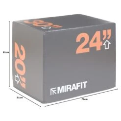 Mirafit 3 In 1 Soft Plyo Jump Box - 30" X 24" X 20" -Fitness Promotion Store mirafit 3 in 1 soft plyo jump box 30x24x20 measurements
