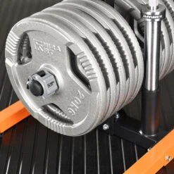 Mirafit 48mm Quick Release Specialist Bar Collars -Fitness Promotion Store mirafit 48mm quick release specialist bar collars installed 1