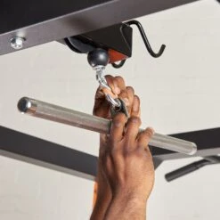 Mirafit Rotating Straight Bar Attachment 7 Mirafit Rotating Straight Bar Attachment -Fitness Promotion Store mirafit 50cm rotating straight bar attachment attached to cable system