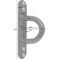 Mirafit Ground/Wall Battle Rope Anchor -Fitness Promotion Store mirafit battle rope anchor measurements