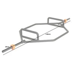 Mirafit Black 1" Standard Trap Bar -Fitness Promotion Store mirafit black 1 inch standard trap bar measurements