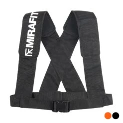 Mirafit Shoulder Harness & Connection Straps -Fitness Promotion Store mirafit black sled harness front view colour swatch
