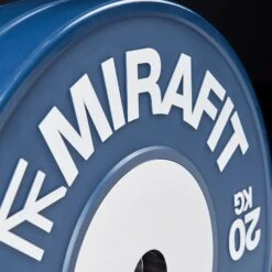 Mirafit Competition Olympic Bumper Plates -Fitness Promotion Store mirafit competition bumper plates close up of moulded letters