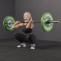 Mirafit Competition Olympic Bumper Plates -Fitness Promotion Store mirafit competition bumper plates snatch exercise