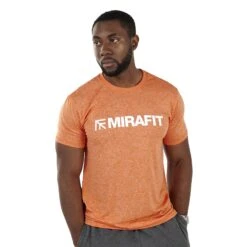 Mirafit Orange Active Fit Gym T-Shirt