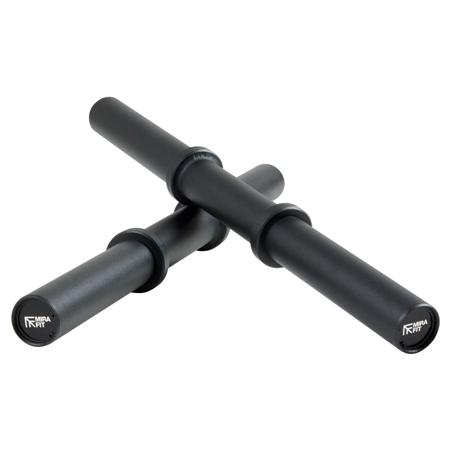 Mirafit Axle Style Thick Grip Olympic Dumbbell Bars - Black 1 Mirafit Axle Style Thick Grip Olympic Dumbbell Bars - Black
