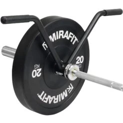 Mirafit Straight Grip Landmine Handle -Fitness Promotion Store mirafit straight grip landmine handle installed on olympic barbell