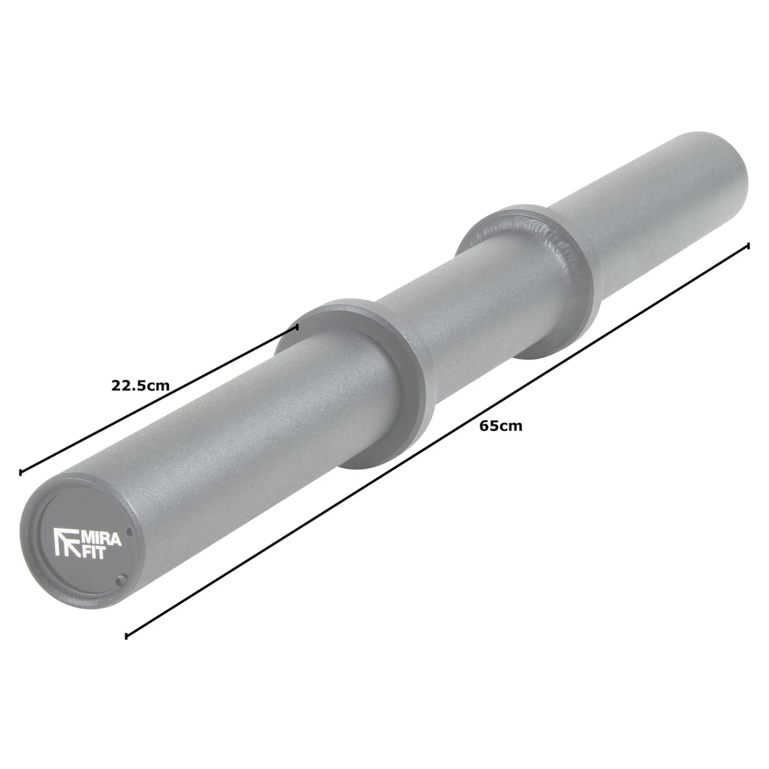 Mirafit Axle Style Thick Grip Olympic Dumbbell Bars - Black 7 Mirafit Axle Style Thick Grip Olympic Dumbbell Bars - Black - Image 7