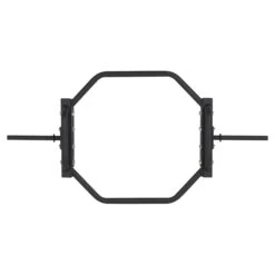 Mirafit Standard Black Trap Bar With Stand -Fitness Promotion Store overhead view of black mirafit standard trap bar with stand