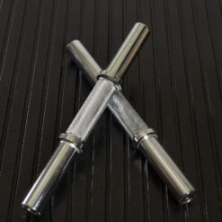 Mirafit Thick Grip Olympic Dumbbell Bars -Fitness Promotion Store pair of mirafit thick grip olympic dumbbell bars on mat