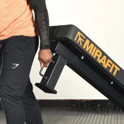Mirafit M3 Flat Bench Single Leg Conversion 14 Mirafit M3 Flat Bench Single Leg Conversion -Fitness Promotion Store pulling Mirafit M3 Flat Powerlifting Bench 1