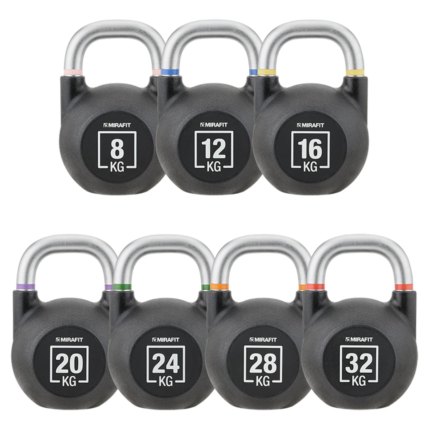 Mirafit Urethane Kettlebell Set & Weight Rack 3 Mirafit Urethane Kettlebell Set & Weight Rack - Image 3