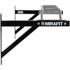 Mirafit Multi Grip Wall Mounted Pull Up Bar -Fitness Promotion Store side view of mirafit black and silver multi grip pull up bar 1