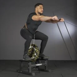 Mirafit Landmine Row Platform 13 Mirafit Landmine Row Platform -Fitness Promotion Store squats with weight belt on mirafit black landmine row platform