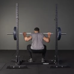 Mirafit Squat Ramp Platform -Fitness Promotion Store squatting with a mirafit squat ramp