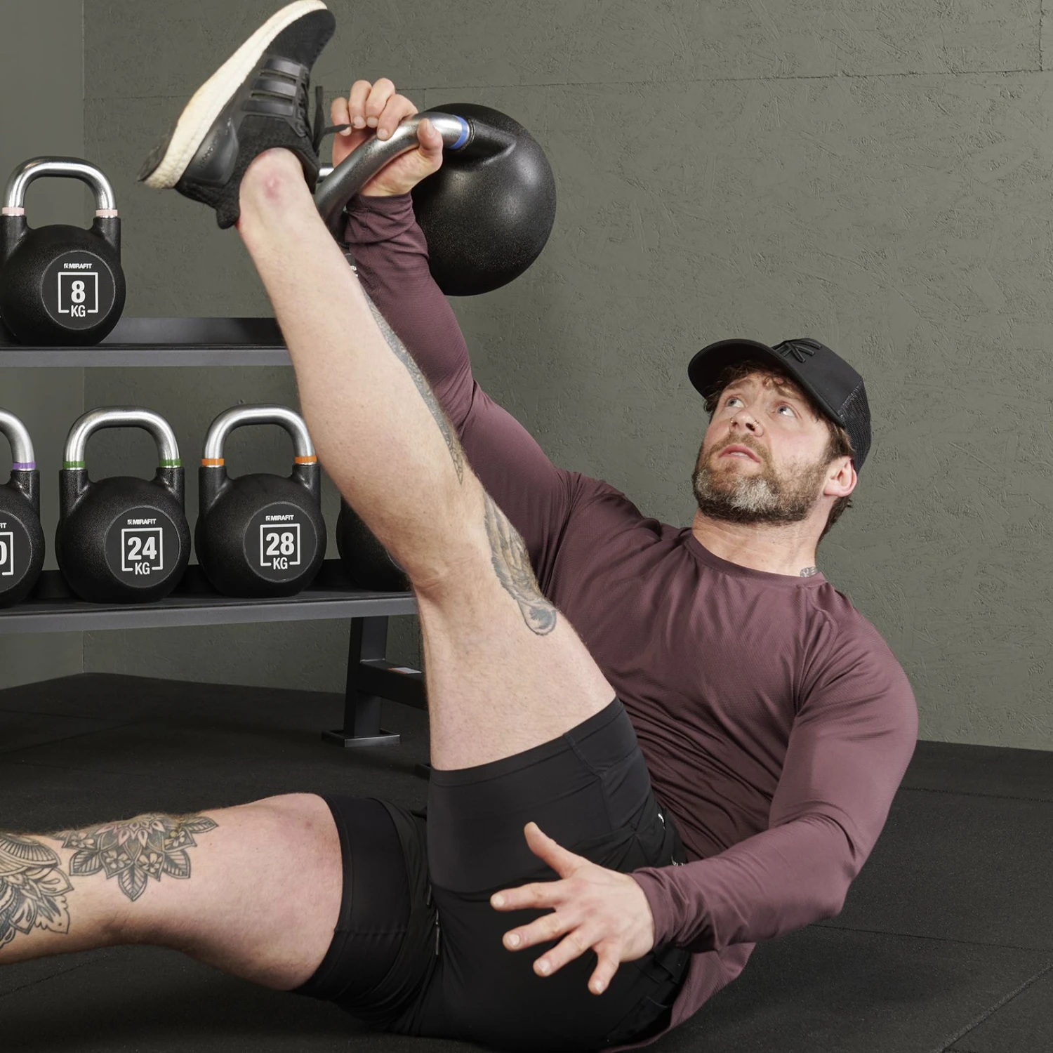 Mirafit Urethane Kettlebell Set & Weight Rack 7 Mirafit Urethane Kettlebell Set & Weight Rack - Image 7