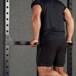 Mirafit M200 Dip Bars -Fitness Promotion Store tricep dips with mirafit m200 power rack dip bars