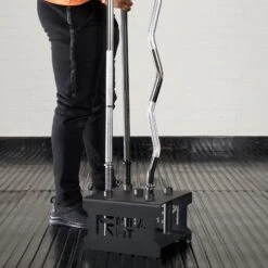 Mirafit 5 Standard Bar Floor Stand -Fitness Promotion Store using a mirafit 5 standard bar floor stand